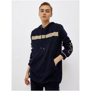 Beige-Blue Women's Oversize Hoodie Liu Jo - Women