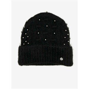 Women's Ribbed Beanie with Liu Jo Decoration - Women