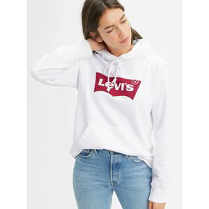 Levi&apos;s White Women&apos;s Sweatshirt with Levi&apos;s Print - Women