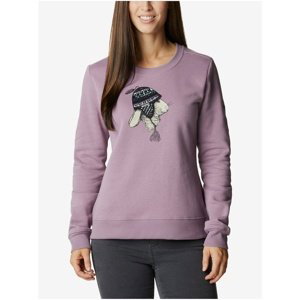 Light Purple Women's Sweatshirt with Print Columbia Hart Mountain™ II Gr - Women