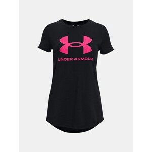 Under Armour T-shirt UA SPORTSTYLE LOGO SS-BLK - Girls