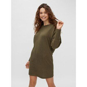 Khaki Sweater Minidress Noisy May City - Women