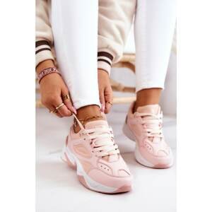 Women's sports shoes with pink Hassie tie