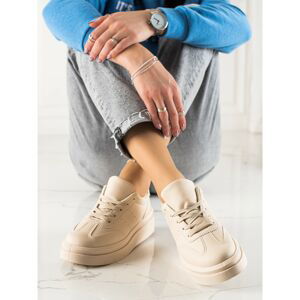 TRENDI COMFORTABLE BEIGE SNEAKERS