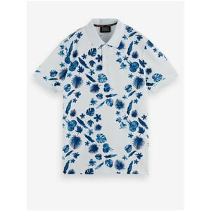 BAD PHOTO White Men's Patterned Polo T-Shirt Scotch & Soda - Men's