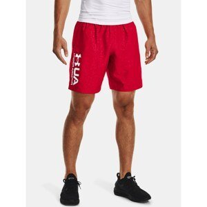 Under Armour Shorts UA Woven Emboss Shorts-RED - Mens
