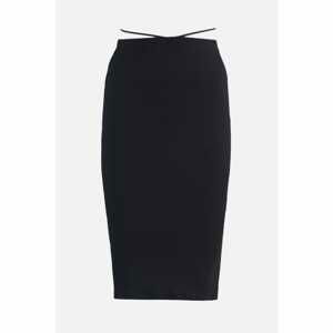 Trendyol Bodycon Ribbed Pile Detailed Knitted Skirt