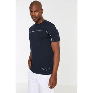 Trendyol T-Shirt - Navy blue - Regular