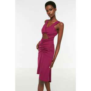 Trendyol Purple Waist Detailed Dress