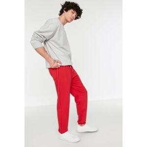 Trendyol Red Men's Regular Fit Rubber Leg Sweatpants