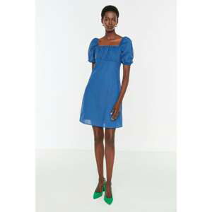 Trendyol Navy Square Collar Dress