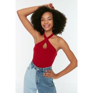 Trendyol Red Snap-On Knitted Body with Snaps