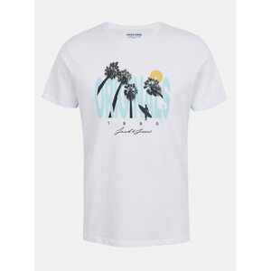 White T-shirt with print Jack & Jones Octo - Men
