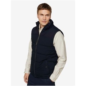 Dark Blue Men's Quilted Lightweight Vest Tom Tailor - Men's