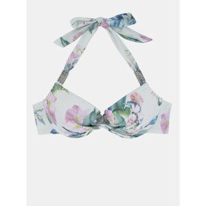 Blue-white floral top of swimwear DORINA - Women