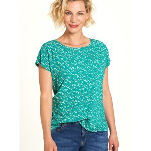 Turquoise Floral T-Shirt Tranquillo - Women