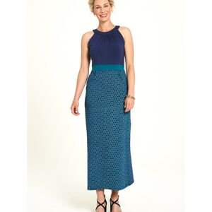 Blue Patterned Tranquillo Maxi dress - Women