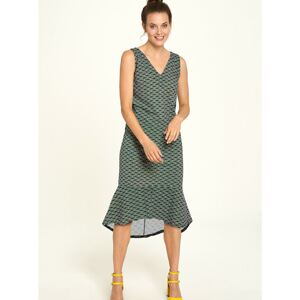 Green Patterned Dress Tranquillo - Women