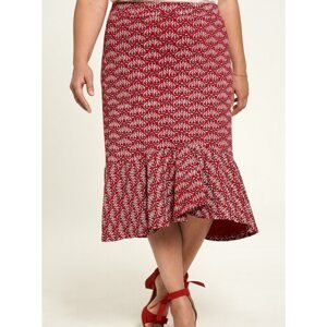 Red floral skirt Tranquillo - Women