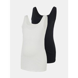 Mama.licious Set of two pregnancy/breastfeeding tank tops in white and black Mama.lic - Women