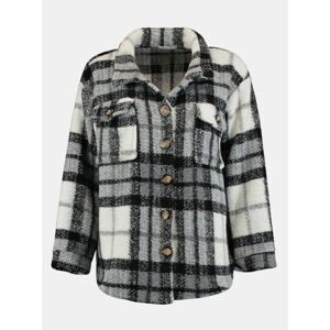 Haily ́s Grey Plaid Lightweight Jacket with Hailys Wool - Women