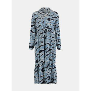 Haily ́s Blue Patterned Shirt Maxi Dresses Hailys - Women