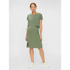 Green Pregnancy/Breastfeeding Dress Mama.licious Jill - Women