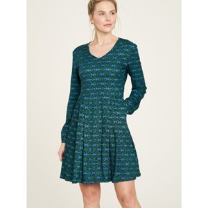 Blue-green patterned dress with Tranquillo pockets - Women