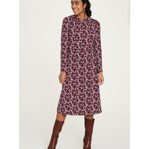 Blue-red patterned dress Tranquillo - Women