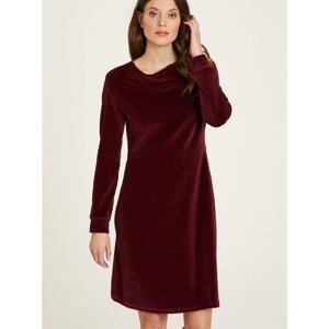 Burgundy Velvet Dress Tranquillo - Women