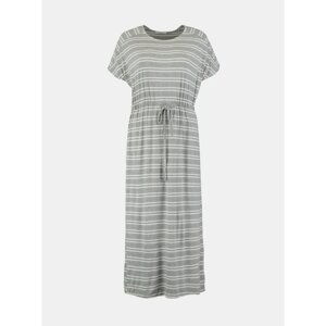Haily ́s Grey striped maxi dresses with tie Hailys - Women