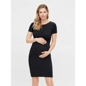 Black Maternity Sheath Basic Dress Mama.licious Sia - Women