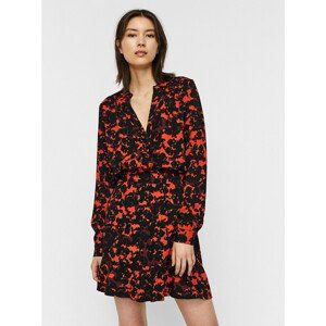 AWARE by VERO MODA Orange-Black patterned shirt VERO MODA Rio - Women