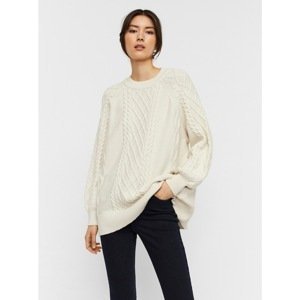 Cream loose sweater AWARE by VERO MODA Row - Women