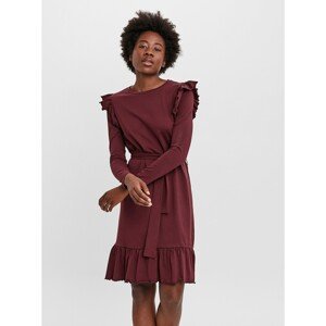 Burgundy dress AWARE by VERO MODA Nella - Women