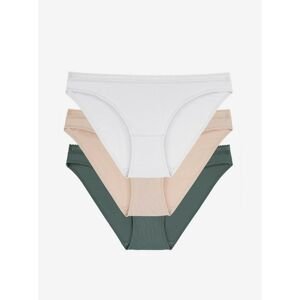 Set of three panties in green, beige and white DORINA Zanna-3pp - Women