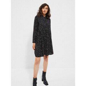 Black Polka dot shirt dress Moodo - Women