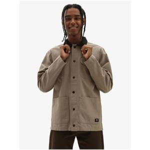 Light Brown Men's Shirt Lightweight Jacket VANS Drill Chore - Men