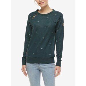 Dark Green Women's Patterned Sweatshirt Ragwear Daria Dots - Women