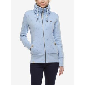 Light Blue Women's Patterned Zipper Sweatshirt Ragwear Rylie Marina Zip - Women