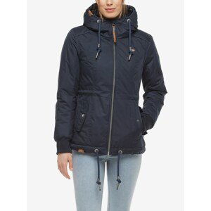 Dark blue ladies winter jacket with hood Ragwear Danka - Women