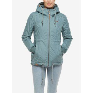 Light Blue Women's Winter Jacket Hooded Ragwear Danka - Women