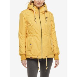 Yellow Women's Winter Jacket with Hood Ragwear Danka - Women