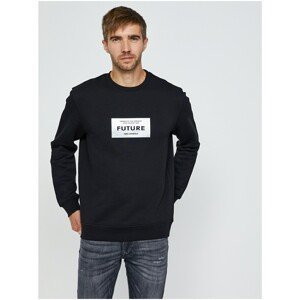 Black sweatshirt with print KARL LAGERFELD - Men