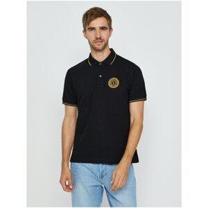 Black Men's Polo Shirt Versace Jeans Couture S Vemblem S EMB Gol - Men