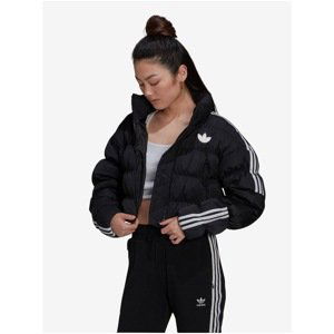 Black Women's Quilted Shortened Jacket adidas Originals - Women