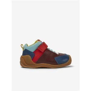 Red-Blue-Brown Boys Leather Sneakers Camper Sella - unisex