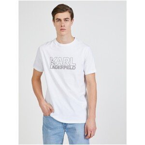 White Men's T-Shirt KARL LAGERFELD - Men's