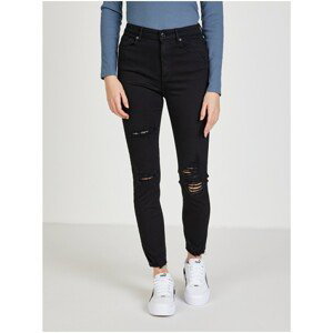 Black Skinny Fit Jeans with Tattered Effect TALLY WEiJL - Women