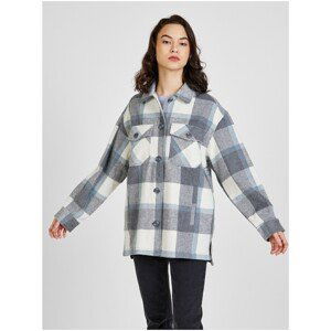 Blue-Grey Plaid Shirt Jacket TALLY WEiJL - Women